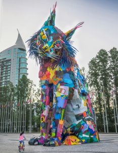 Lince Ibérico Série: Big Trash Animals Sub-série: Plastic Localização: Lisboa, Portugal Ano: 2019 Créditos imagem: Bordalo II